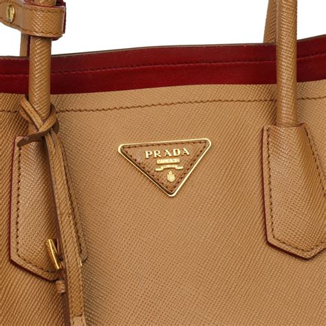 prada saffiano caramel